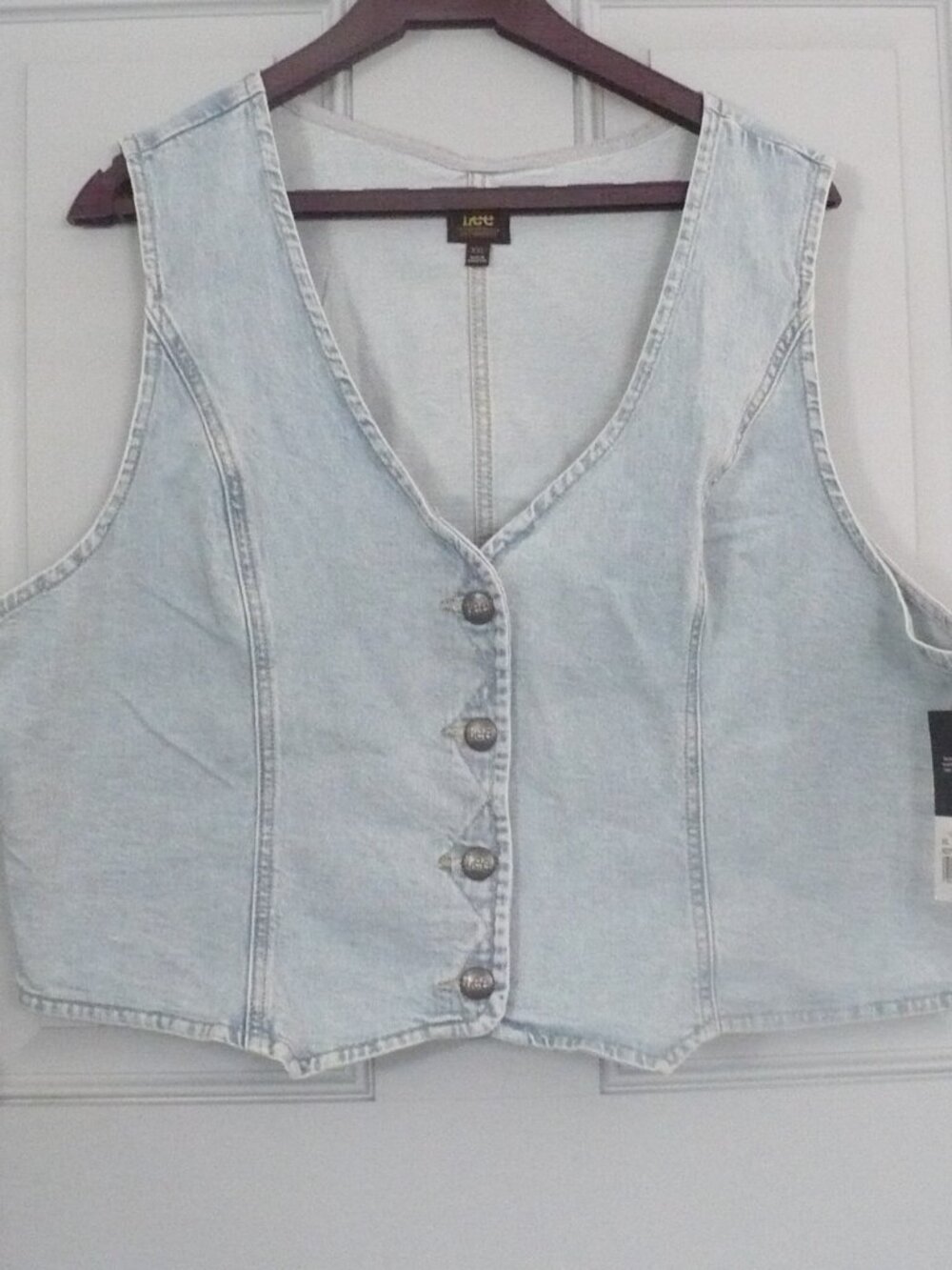 Ladies Denim Vest XXL by Lee New With Tags